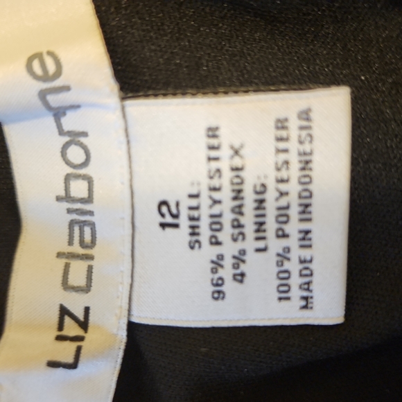 Liz Claiborne Paisley Print Orange, Black, Beige and Purple Dress Size 12 - Picture 5 of 5